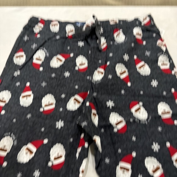 Old Navy Pajama Lounge Pants unisex No Fly XL Blue Santa Pull On 2021 Drawstring - Picture 3 of 8
